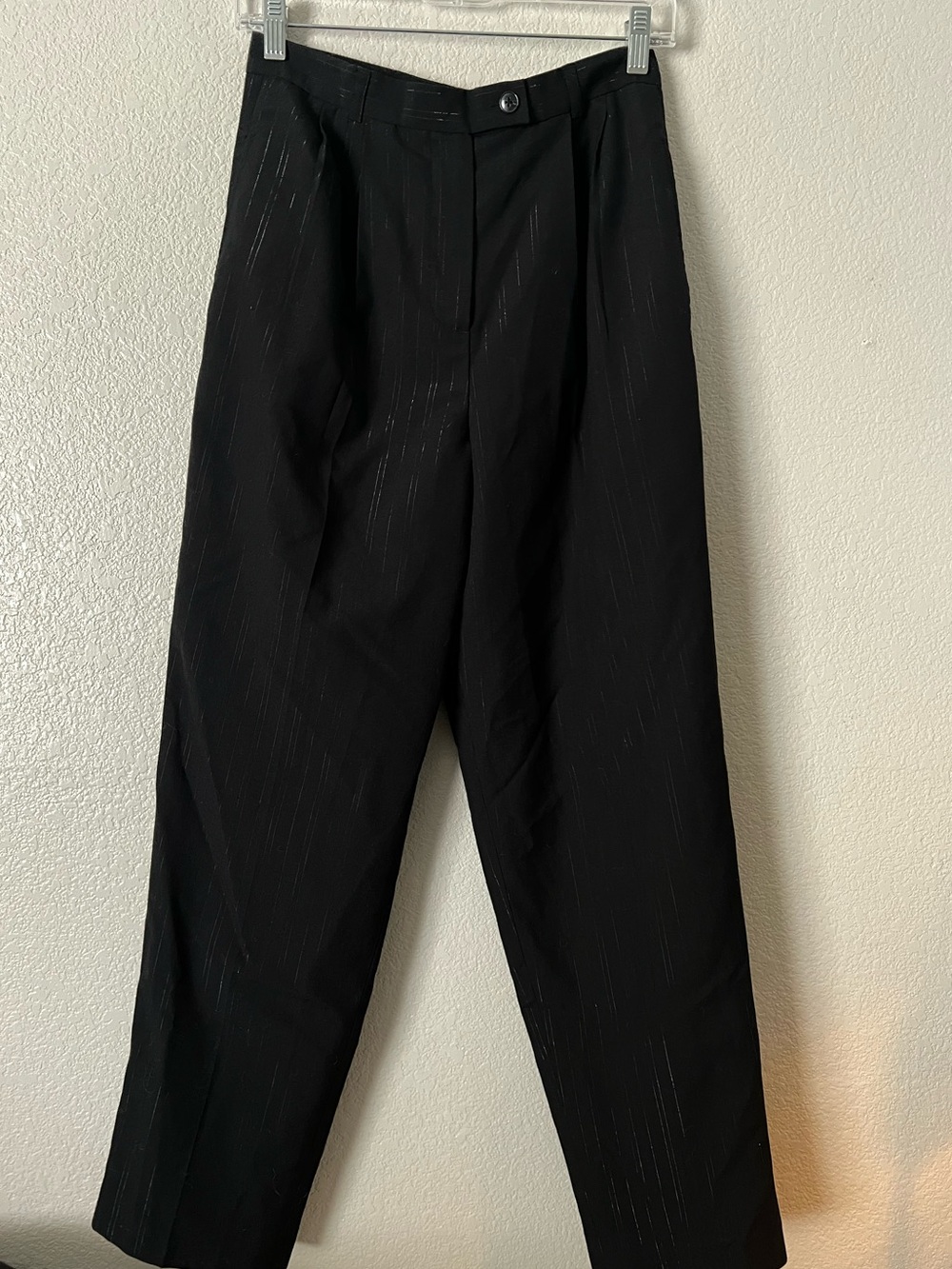 Sparkly Pinstripe Black Pants